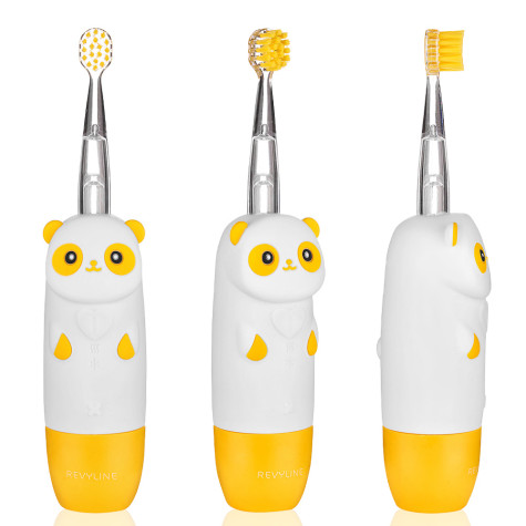Электрическая звуковая зубная щетка Revyline RL 025 Panda, желтая