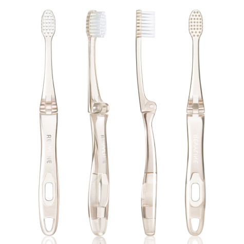 Зубная щетка Revyline S4000 Travel Glass, персиковая