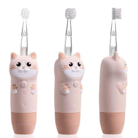 Электрическая звуковая зубная щётка Revyline RL 025 Baby Kitty, Beige
