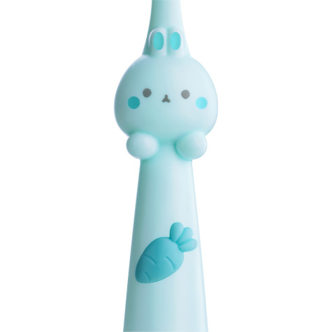 Набор зубных щеток Revyline Bunny Duo, от 3 лет, желтая и голубая