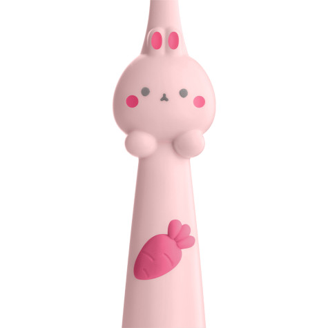 Набор зубных щеток Revyline Bunny Duo, от 3 лет, розовая и оранжевая