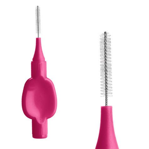 Ершики межзубные Revyline Smart, размер 0 (0,40 мм) розовые, 6 шт.