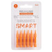 Ершики межзубные Revyline Smart, размер 1 (0,45 мм) оранжевые, 6 шт.
