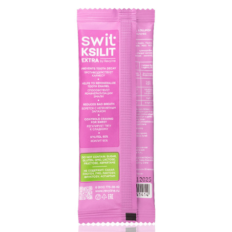 Леденец на палочке Swit by Revyline Ksilit Extra Груша, 1 шт.