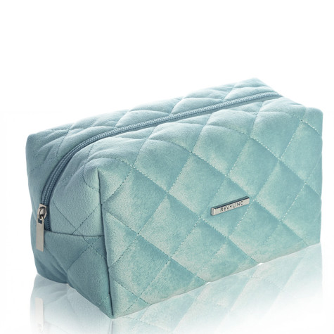 Косметичка дорожная вельветовая Revyline, голубая