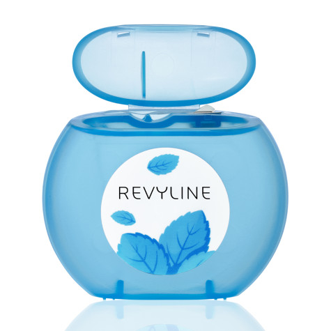 Зубная нить Revyline нейлон, мятная, вощеная с хлоргексидином, 30 м