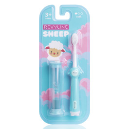 Детская зубная щетка Revyline Sheep 3+ с песочными часами, голубая