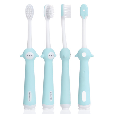 Детская зубная щетка Revyline Sheep 3+ с песочными часами, голубая